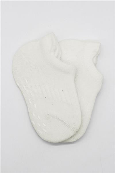 Bistyle 2'Li Sneakers Kaymaz Basic Penye Çorap 20103 Ekru Ekru