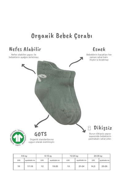 Bistyle 2'Li Sneakers Smile Penye Çorap 20106 Nil Ekru