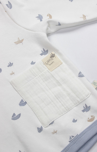 Bistyle 2Li Takım Little Boats 14127 Ekru