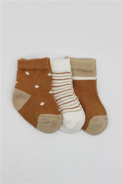 Bistyle 3'Lü Penye Erkek Soket Çorap 10111 Hardal