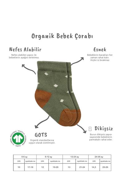 Bistyle 3Lü  Penye Kız Soket Çorap 10112 Nil