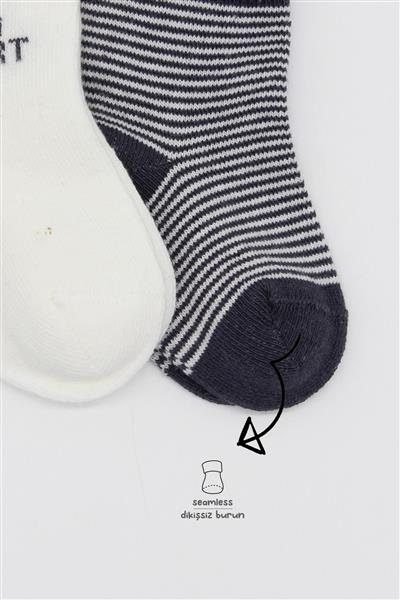 Bistyle 3'Lü Penye Soket Çorap 10110 Antrasit