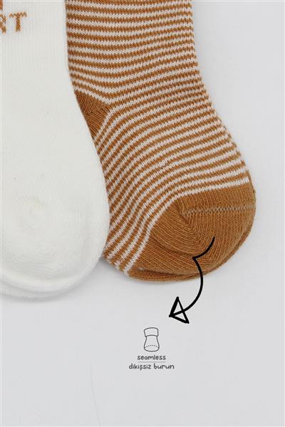 Bistyle 3'Lü Penye Soket Çorap 10110 Hardal