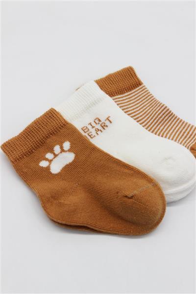 Bistyle 3'Lü Penye Soket Çorap 10110 Hardal