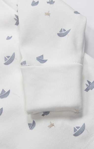 Bistyle 3Lü Zıbın Takım Little Boats 13125 Ekru