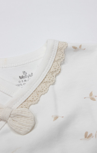 Bistyle 3Lü Zıbın Takım Love You Smile 13123 Ekru