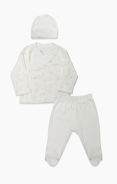 Bistyle 3Lü Zıbın Takım Morning Sun 13131 Ekru