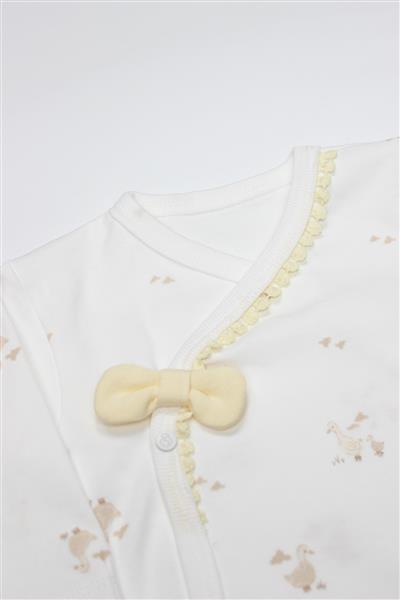 Bistyle 3'Lü Zıbın Takım Welcome Baby Duck 13104 Sarı-Ekru