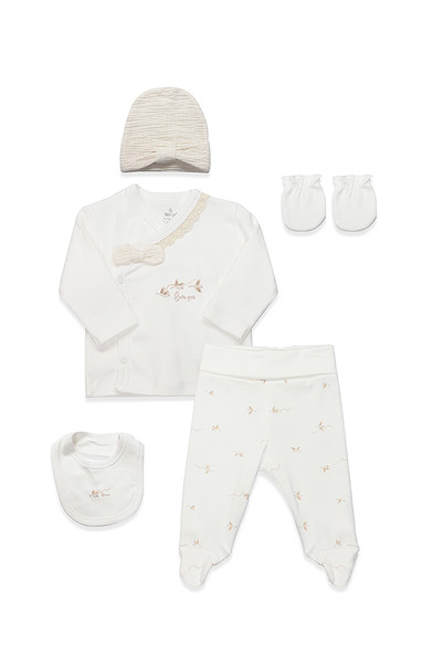 Bistyle 5Li Hastane Çıkışı Love You Smile 12115 Ekru