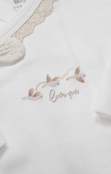 Bistyle 5Li Hastane Çıkışı Love You Smile 12115 Ekru