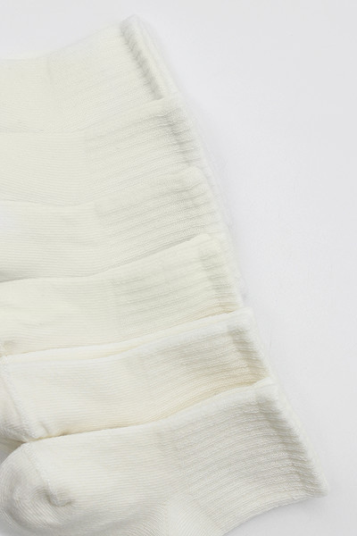 Bistyle 6'Lı Basic Penye Soket Çorap 10101 Ekru