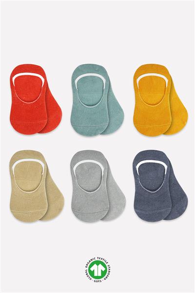 Bistyle 6'Lı Mix Babet Çorap 30101 Kiremit