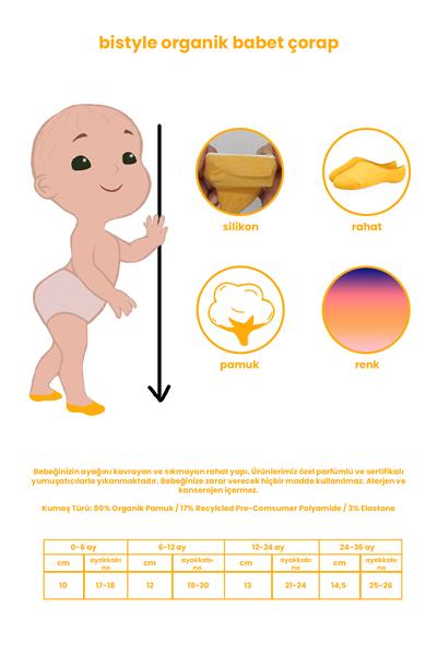 Bistyle 6'Lı Mix Babet Çorap 30101 Kiremit