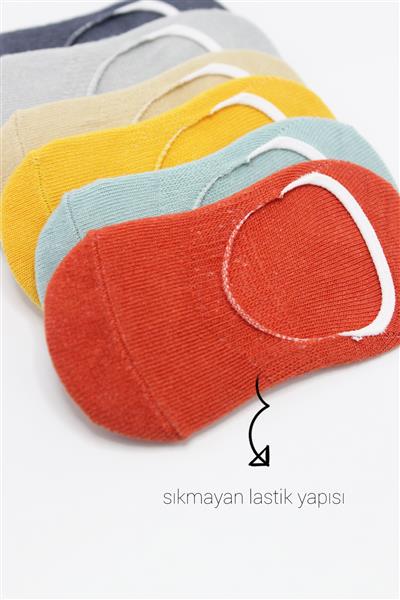 Bistyle 6'Lı Mix Babet Çorap 30101 Kiremit