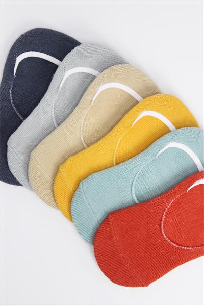 Bistyle 6'Lı Mix Babet Çorap 30101 Kiremit