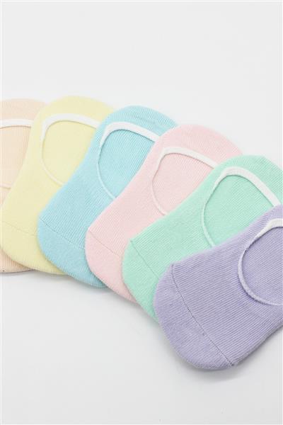 Bistyle 6'Lı Mix Babet Çorap 30101 Lila