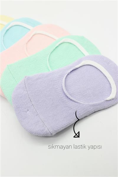 Bistyle 6'Lı Mix Babet Çorap 30101 Lila