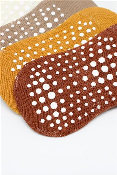 Bistyle 6'Lı Sneakers Kaymaz Penye Çorap 20102 Toprak