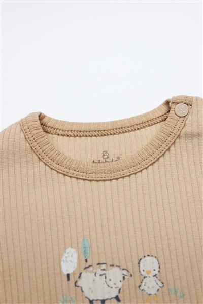 Bistyle Always Dream Yarım Kol 2'Li Body 17114 Ekru Bej