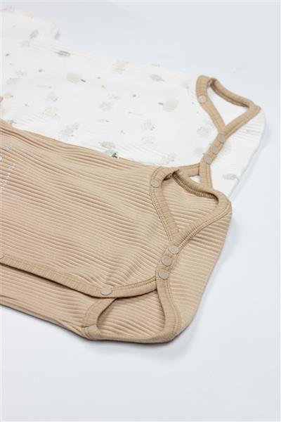 Bistyle Always Dream Yarım Kol 2'Li Body 17114 Ekru Bej