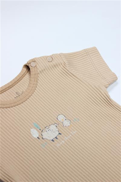 Bistyle Always Dream Yarım Kol 2'Li Body 17114 Ekru Bej