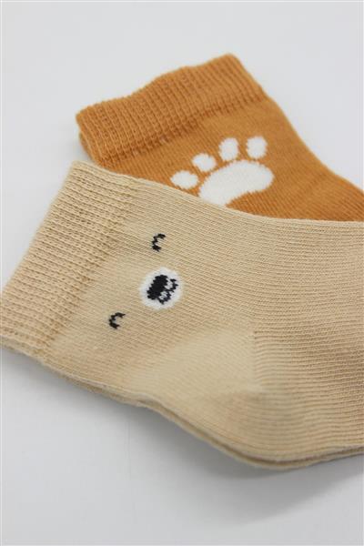 Bistyle 2Li Bear Penye Soket Çorap 10116 Bej