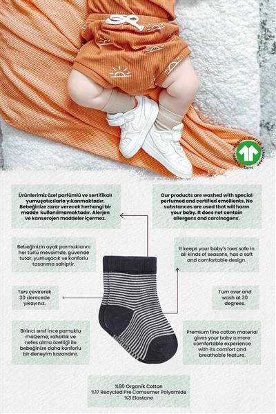 Bistyle 2'Li Big Heart Penye Soket Çorap 10117 Antrasit