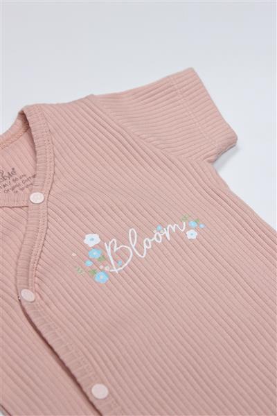 Bistyle Bloom Rose 2'Li Yarım Kol Badi 17119 Ekru Gül Kurusu