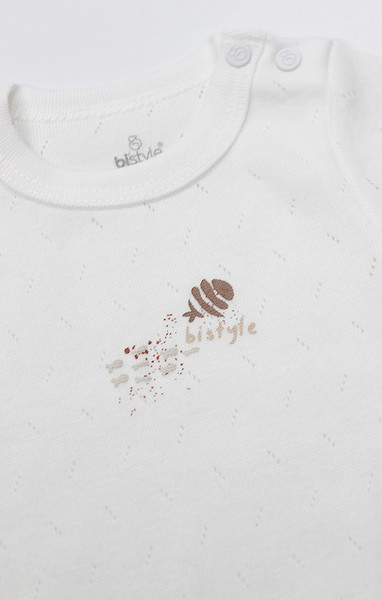 Bistyle Body Yarım Kol Ocean And Starfish 17182 Ekru