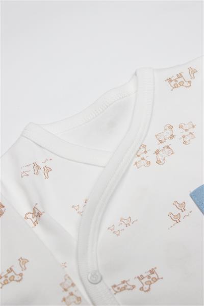 Bistyle Curly Lamb 3'Lü Zıbın Takımı 13107 Bej Ekru