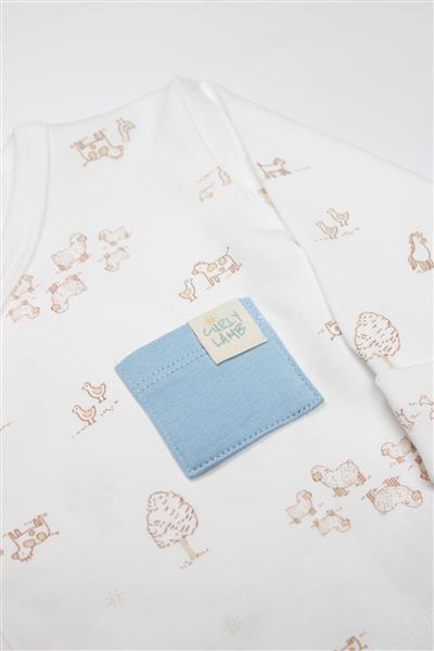 Bistyle Curly Lamb 3'Lü Zıbın Takımı 13107 Bej Ekru