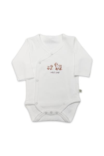 Bistyle Curly Lamb Uzun Kol Kravuze Body 17111 Bej Mavi Ekru