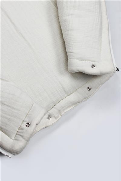 Bistyle Fermuarlı Natural Life Pike Battaniye Girl 70113 Ekru