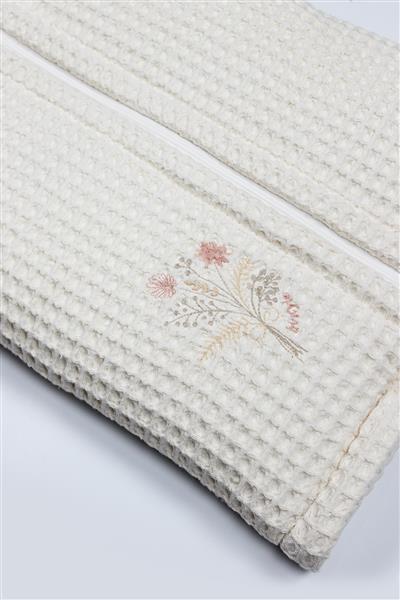 Bistyle Fermuarlı Natural Life Pike Battaniye Girl 70113 Ekru