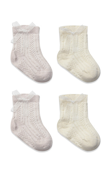 Bistyle Fiyonklu Penye Soket Çorap 2Li 10149 Taş