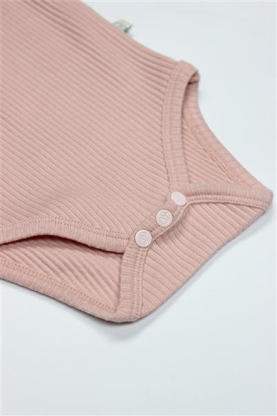 Bistyle Flying Bloom White Yarım Kol 2'Li Body 17118 Ekru Gül Kurusu