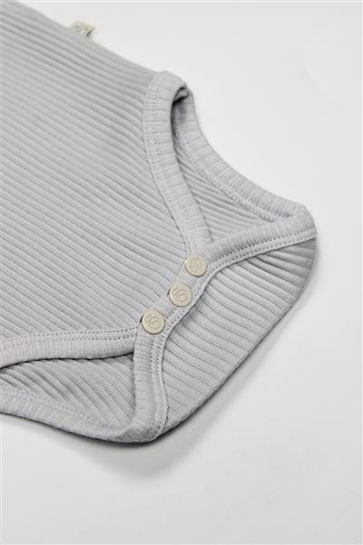 Bistyle Flying Elephant Yarım Kol 2'Li Body 17116 Ekru Gri