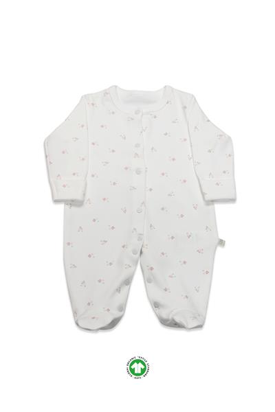 Bistyle Grow İn Love Bebe Tulum 15103 Pembe Ekru