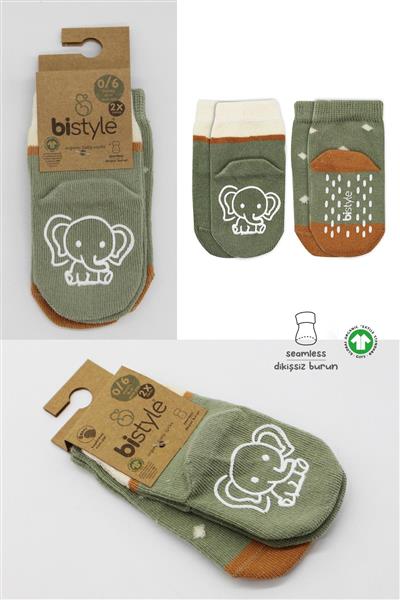 Bistyle 2Li Hayvan Figür Kaymaz Kız Soket Çorap 10120 Nil