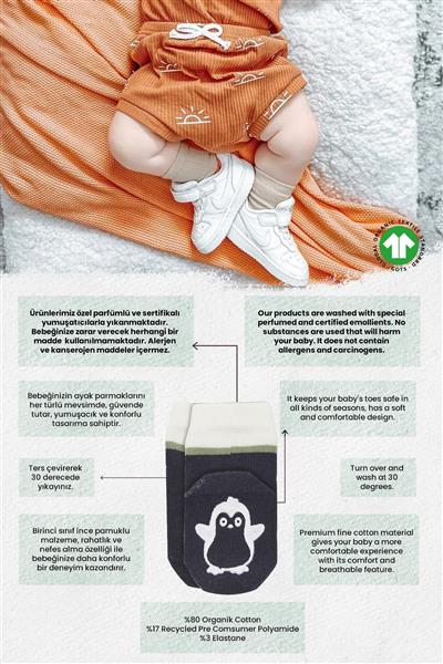 Bistyle Hayvan Figürlü Kaymaz Erkek Soket Çorap 2Li 10119 Antrasit