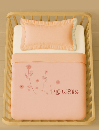 Bistyle Hello Flowers Pike Takımı 100X150 80118 Pembe