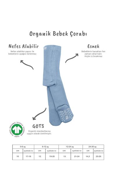 Bistyle Kaymaz Basic Külotlu Çorap 50501 Mavi