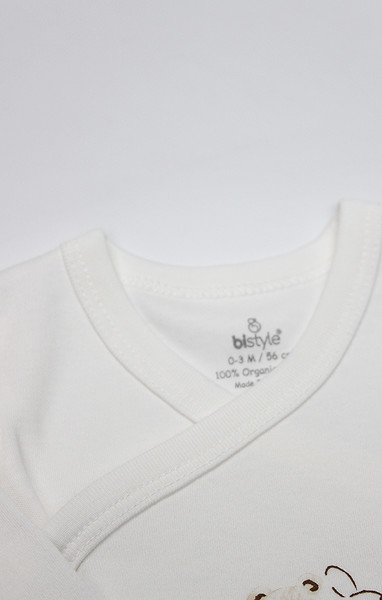 Bistyle Kruvaze Body Uzun Kol With You Family 17145 Bej