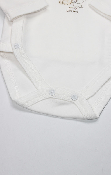 Bistyle Kruvaze Body Uzun Kol With You Family 17145 Bej