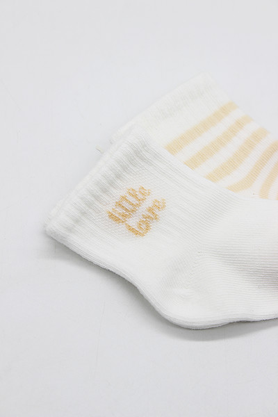 Bistyle Little Girl Penye Soket Çorap 2Li 10139 Ekru Somon
