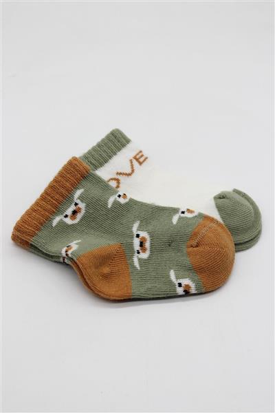 Bistyle 2'Li Love Dog Penye Soket Çorap 10118 Nil