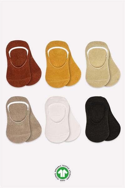 Bistyle 6'Lı Mix Babet Çorap 30101 Toprak