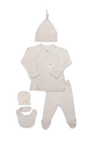 Bistyle Modal Flying Balloons 5'Li Hastane Çıkışı BS12109 Bej