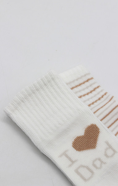 Bistyle Mom Dad Penye Kaymaz Soket Çorap 2Li 10147 Çember Dad