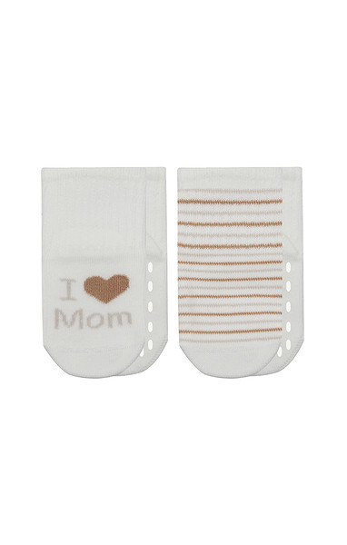 Bistyle Mom Dad Penye Kaymaz Soket Çorap 2Li 10147 Çember Mom